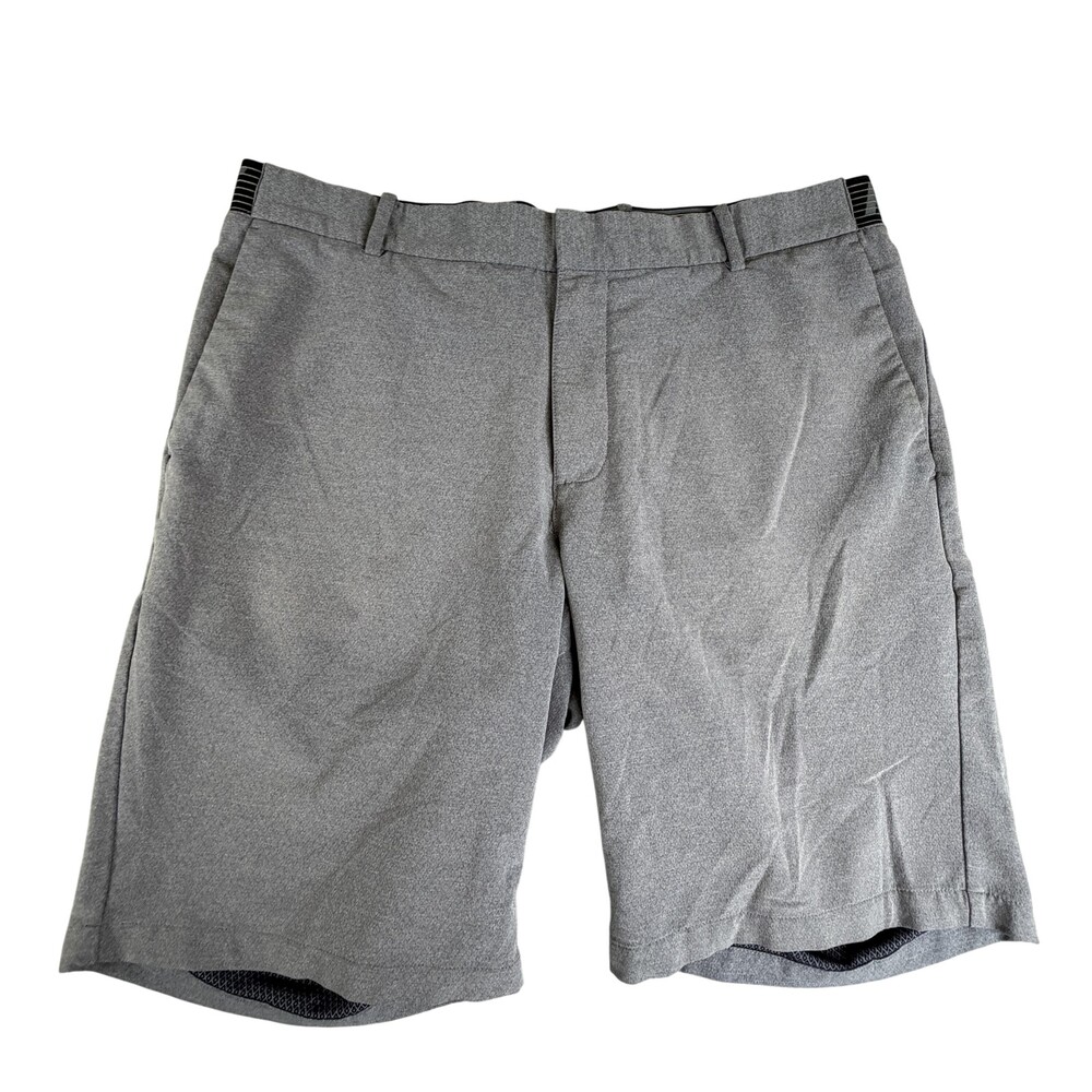 Nike Dri-FIT Golf Shorts Mens 34x10 Gray Polyester Spandex Stretch Quick Dry